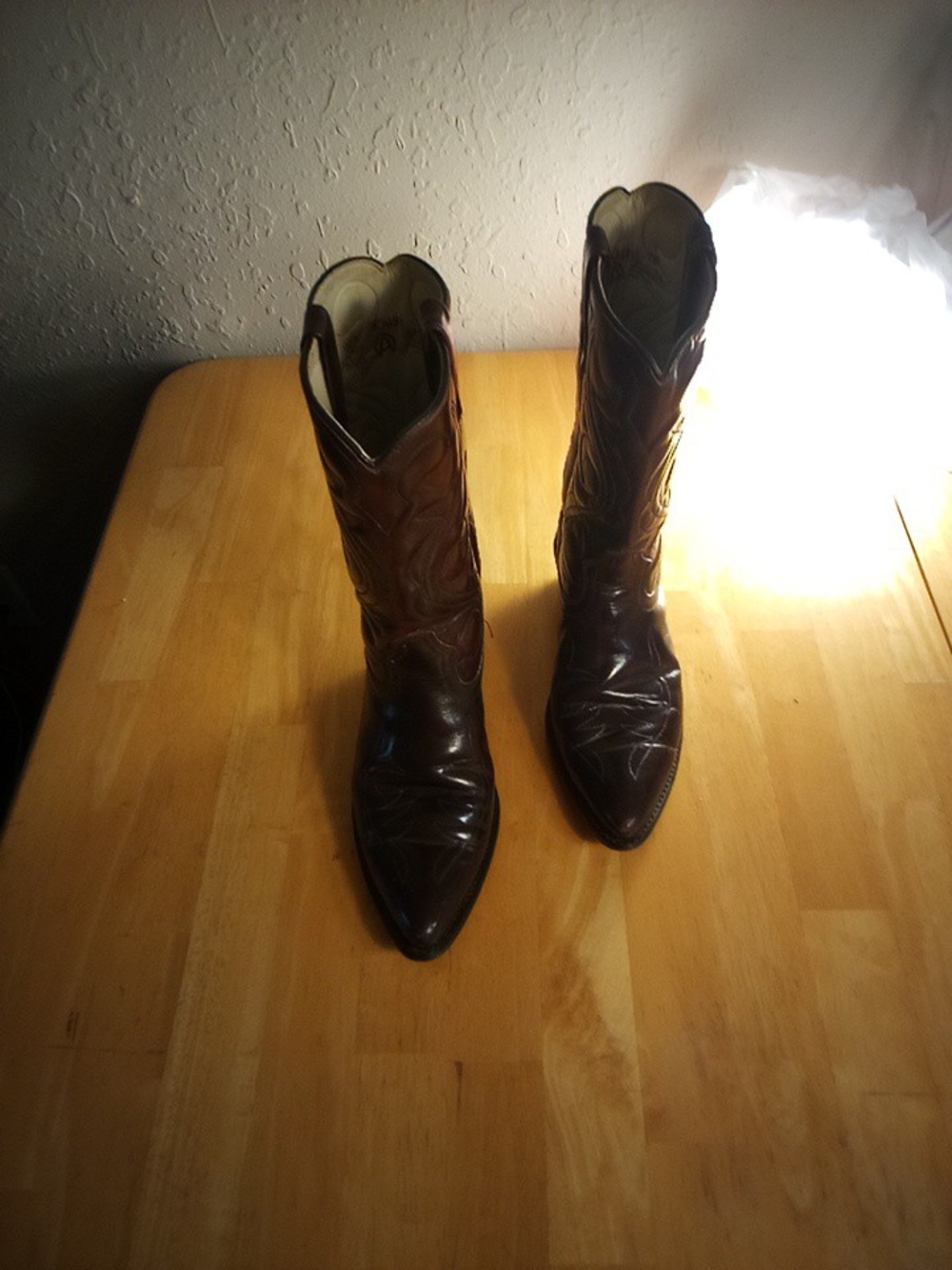 Acme Women's Brown Leather Western Boots 7.5